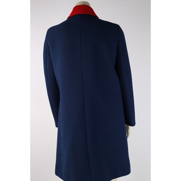 Gucci Tiger Embellished Tricolour White Blue Red Wool Long Statement Coat 44 - Picture 8 of 12